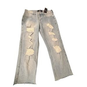 Hollister Women's 90's Vintage Straight Denim Jeans Low Rise  24 x 26 NWT